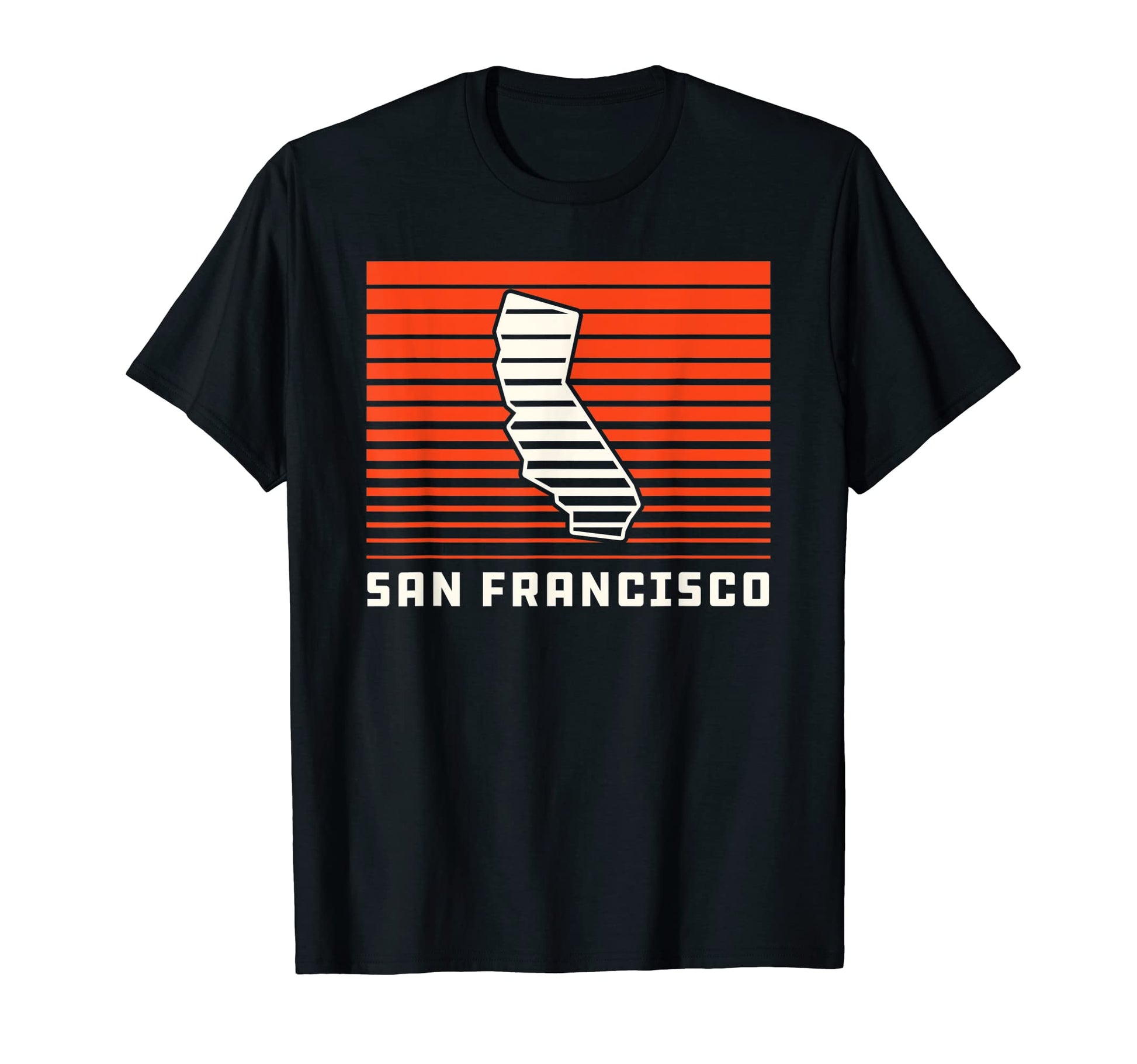 San Francisco Gradient Stripes T-Shirt - Graphic Print Men Women - T-Shirt, Sweatshirt, Hoodie