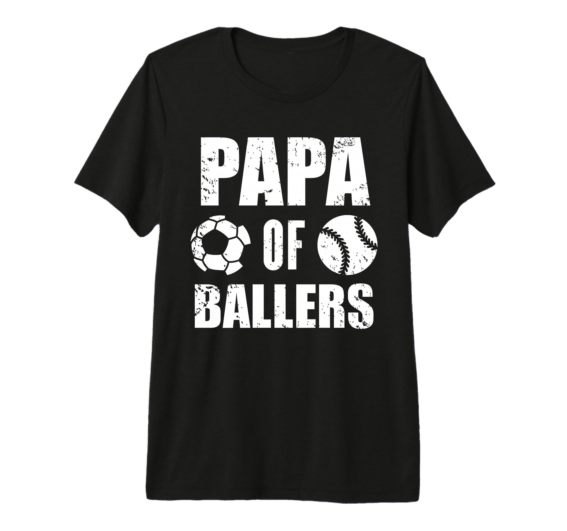 Mens Papa Ballers Funny Soccer T-Shirt - Fun Novelty Design Men Women - T-Shirt, Sweatshirt, Hoodie