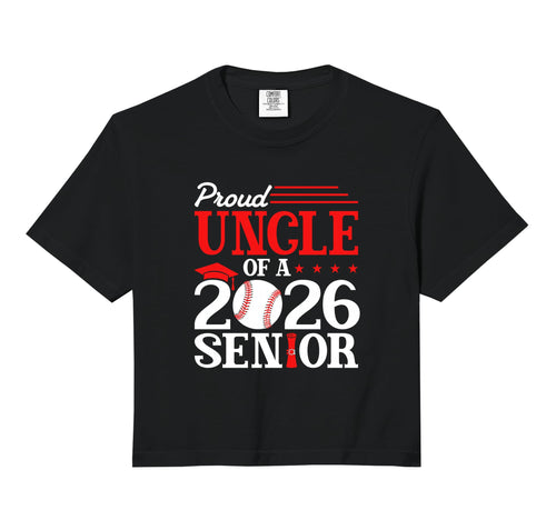 Proud Uncle 2026 Senior Baseball Hoodie - Trendy Graphic Men Women - T-Shirt, Sweatshirt, Hoodie