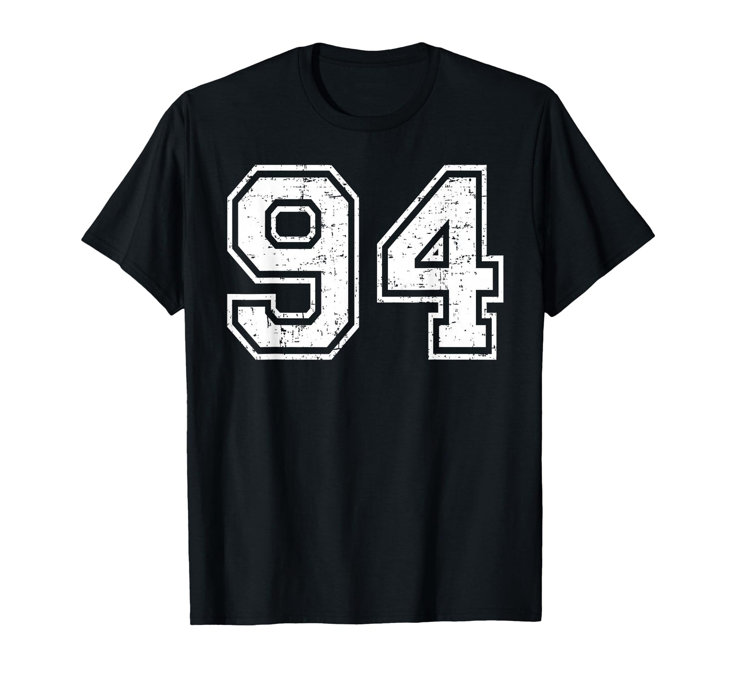 94 Number Ninety Four Team Sports Grunge T-Shirt - Graphic Print Men Women - T-Shirt, Sweatshirt, Hoodie