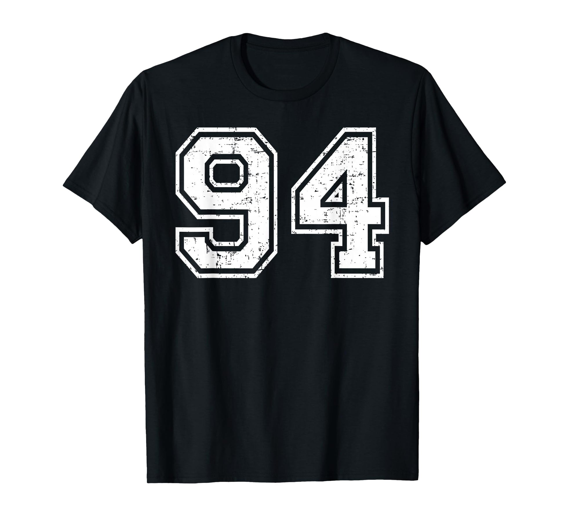 94 Number Ninety Four Team Sports Grunge T-Shirt - Graphic Print Men Women - T-Shirt, Sweatshirt, Hoodie