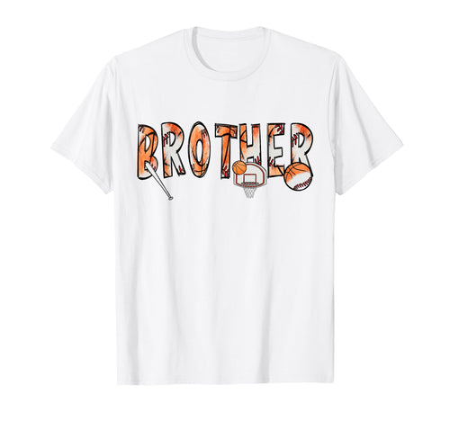 Brother Both Half Basketball Baseball T-Shirt - Streetwear Style Unisex - T-Shirt, Sweatshirt, Hoodie