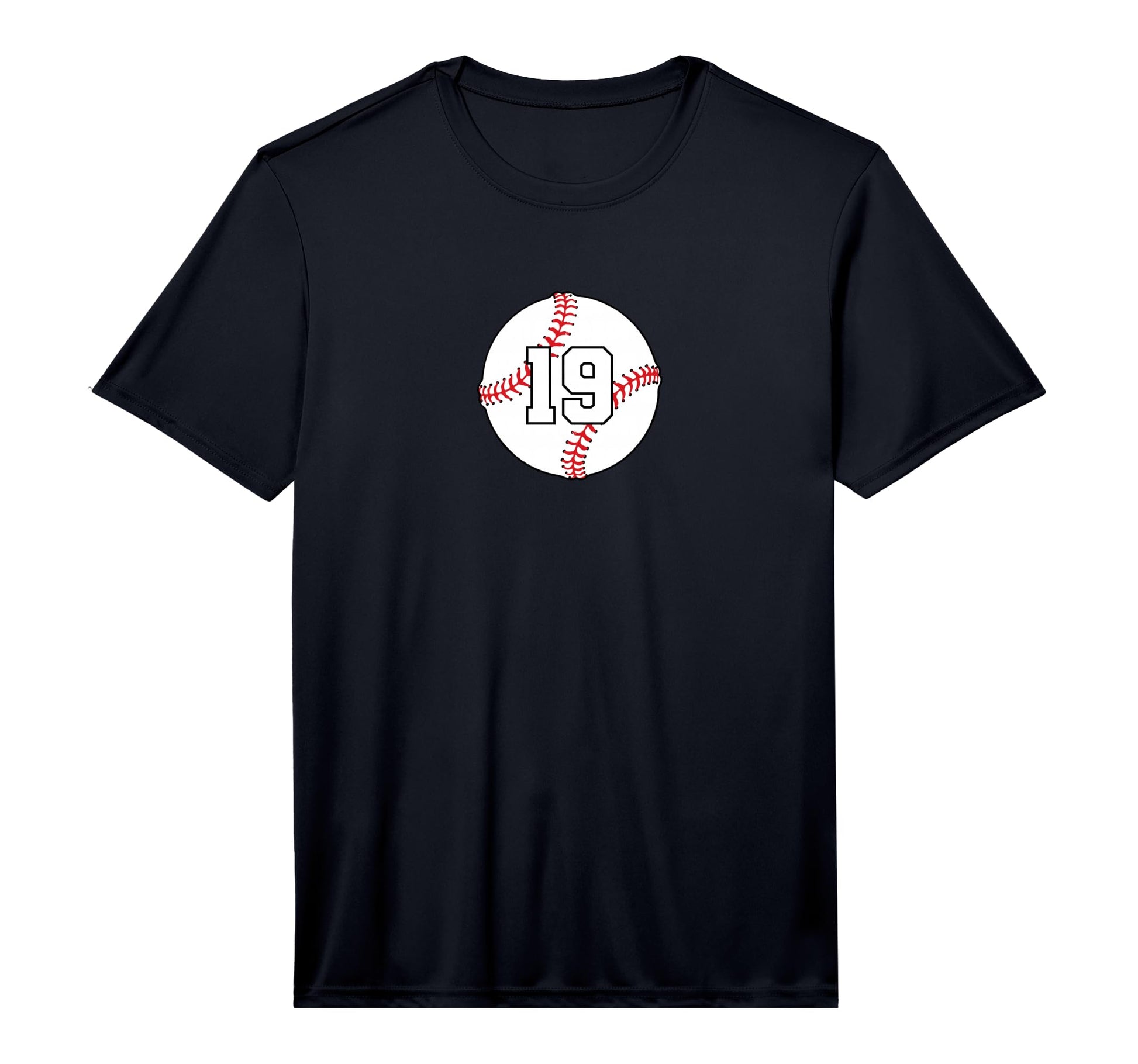 Baseball Number 19 Performance T-Shirt - Minimalist Print Unisex - T-Shirt, Sweatshirt, Hoodie