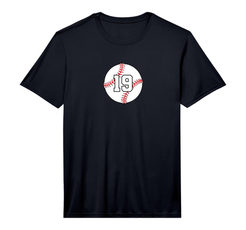 Baseball Number 19 Performance T-Shirt - Minimalist Print Unisex - T-Shirt, Sweatshirt, Hoodie