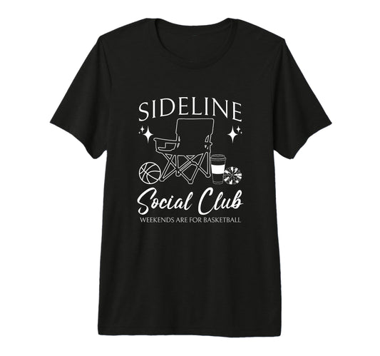 Sideline Social Club Basketball Mom T-Shirt - Minimalist Print Men Women - T-Shirt, Sweatshirt, Hoodie