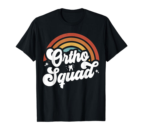 Funny Ortho Squad Groovy Rainbow T-Shirt - Aesthetic Graphic Unisex - T-Shirt, Sweatshirt, Hoodie