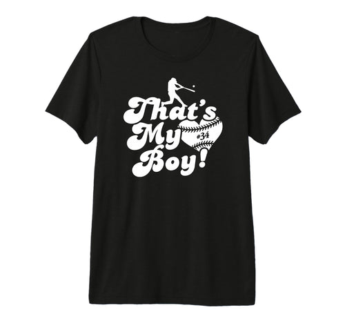 Custom Thats My 34 Jersey Baseball Mom T-Shirt - Novelty Apparel Unisex - T-Shirt, Sweatshirt, Hoodie