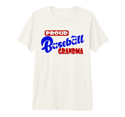 Proud Baseball Grandma Game Day Tri Blend T-Shirt - Unique Graphic Unisex - T-Shirt, Sweatshirt, Hoodie