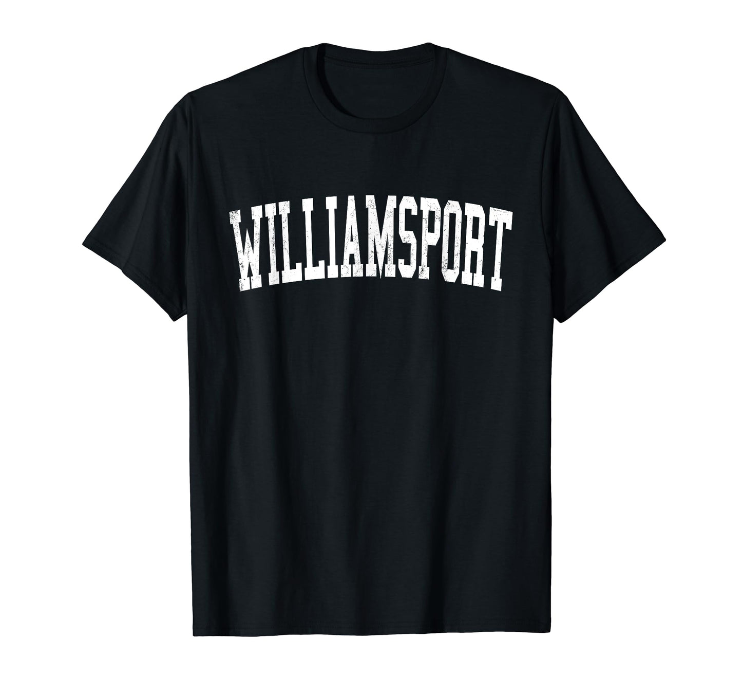 Williamsport Pa Distressed White T-Shirt - Custom Art Print for Adults - T-Shirt, Sweatshirt, Hoodie