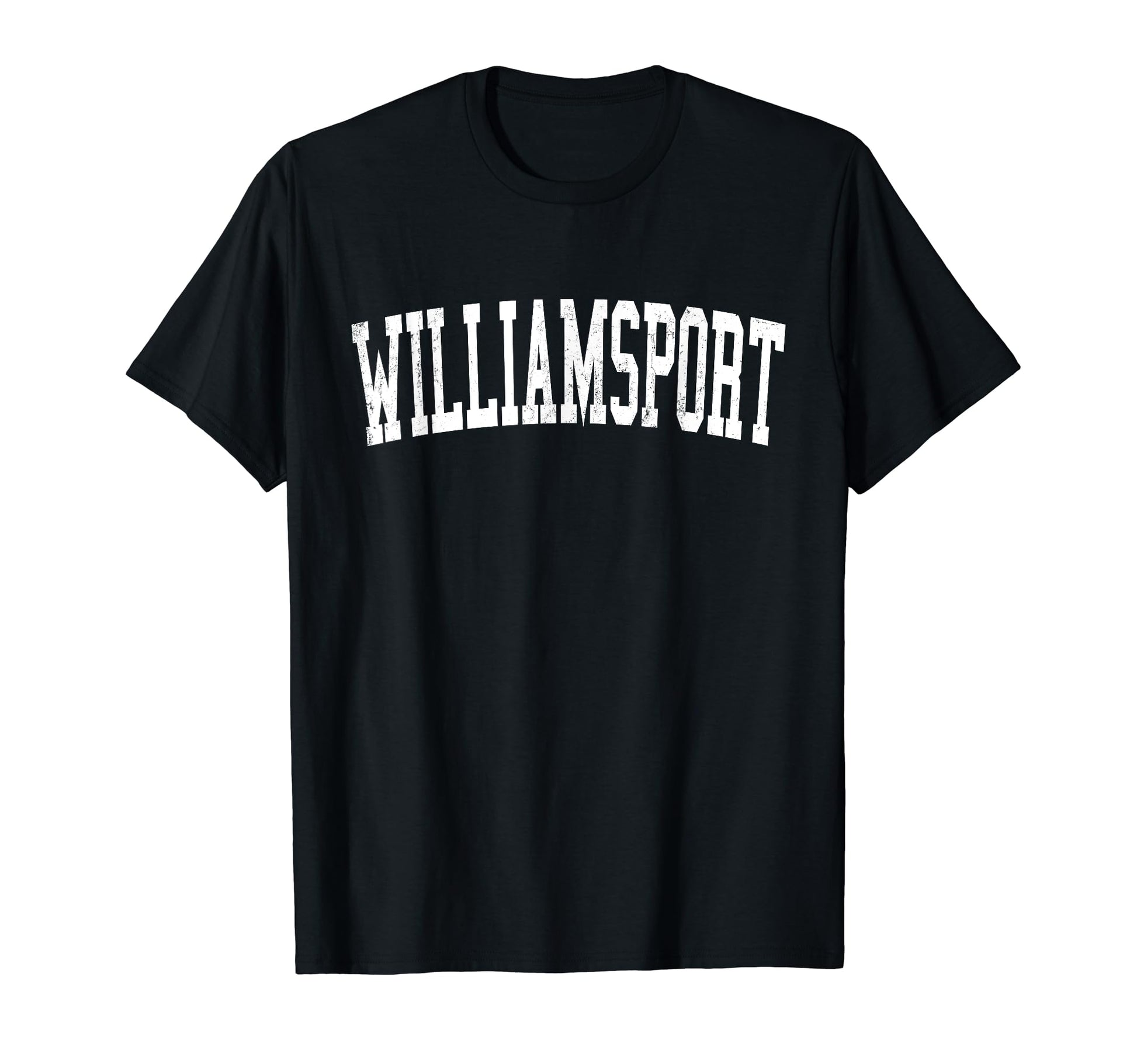 Williamsport Pa Distressed White T-Shirt - Custom Art Print for Adults - T-Shirt, Sweatshirt, Hoodie