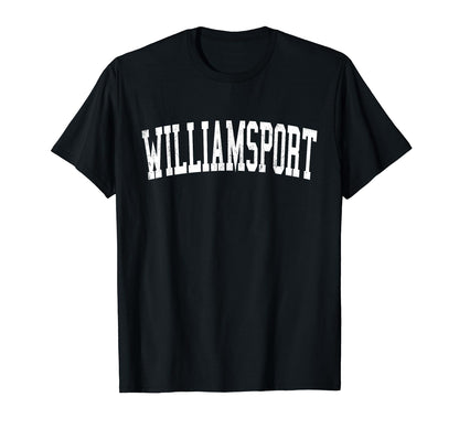 Williamsport Pa Distressed White T-Shirt - Custom Art Print for Adults - T-Shirt, Sweatshirt, Hoodie