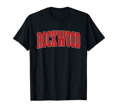 Rockwood Mi Michigan Varsity Usa T-Shirt - Minimalist Print Men Women - T-Shirt, Sweatshirt, Hoodie