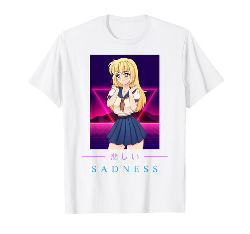 Anime Sadness Japanese Aesthetic T-Shirt - Unique Graphic for Adults - T-Shirt, Sweatshirt, Hoodie