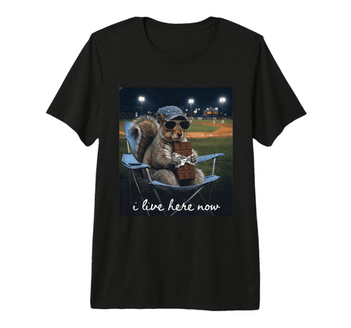 Funny Squirrel Baseball Mom I Live T-Shirt - Fun Novelty Design Unisex - T-Shirt, Sweatshirt, Hoodie