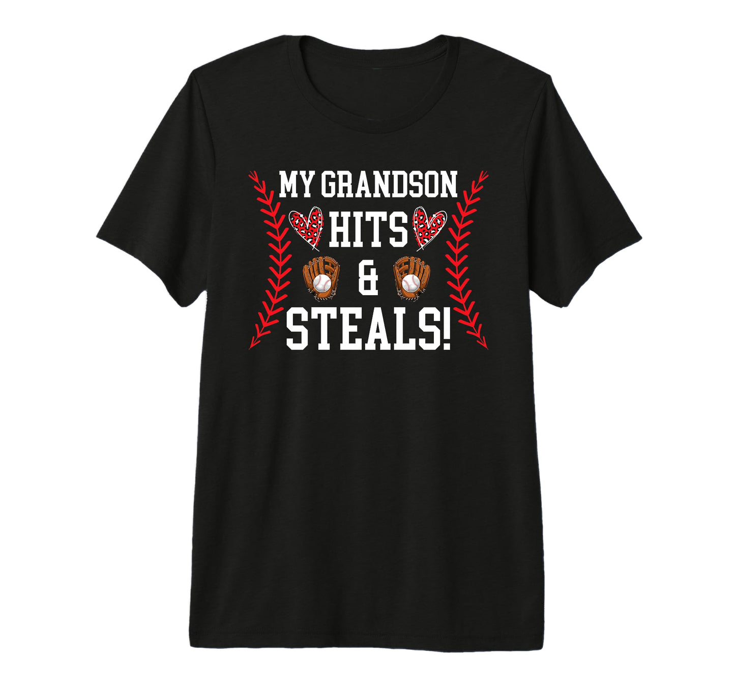 My Grandson Baseball Nana Baseball T-Shirt - Minimalist Print Men Women - T-Shirt, Sweatshirt, Hoodie