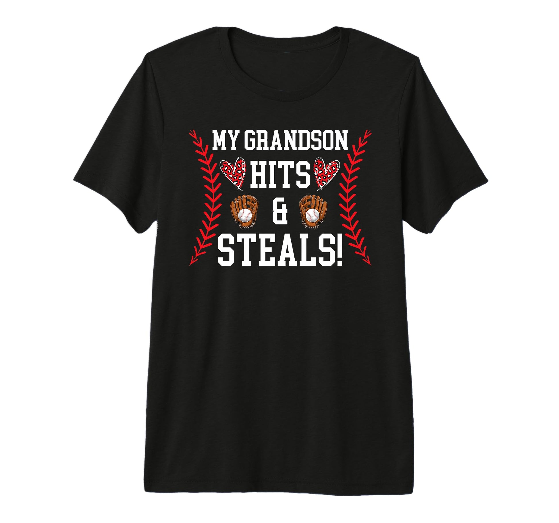 My Grandson Baseball Nana Baseball T-Shirt - Minimalist Print Men Women - T-Shirt, Sweatshirt, Hoodie