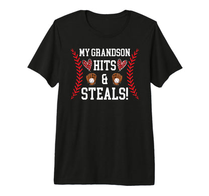 My Grandson Baseball Nana Baseball T-Shirt - Minimalist Print Men Women - T-Shirt, Sweatshirt, Hoodie