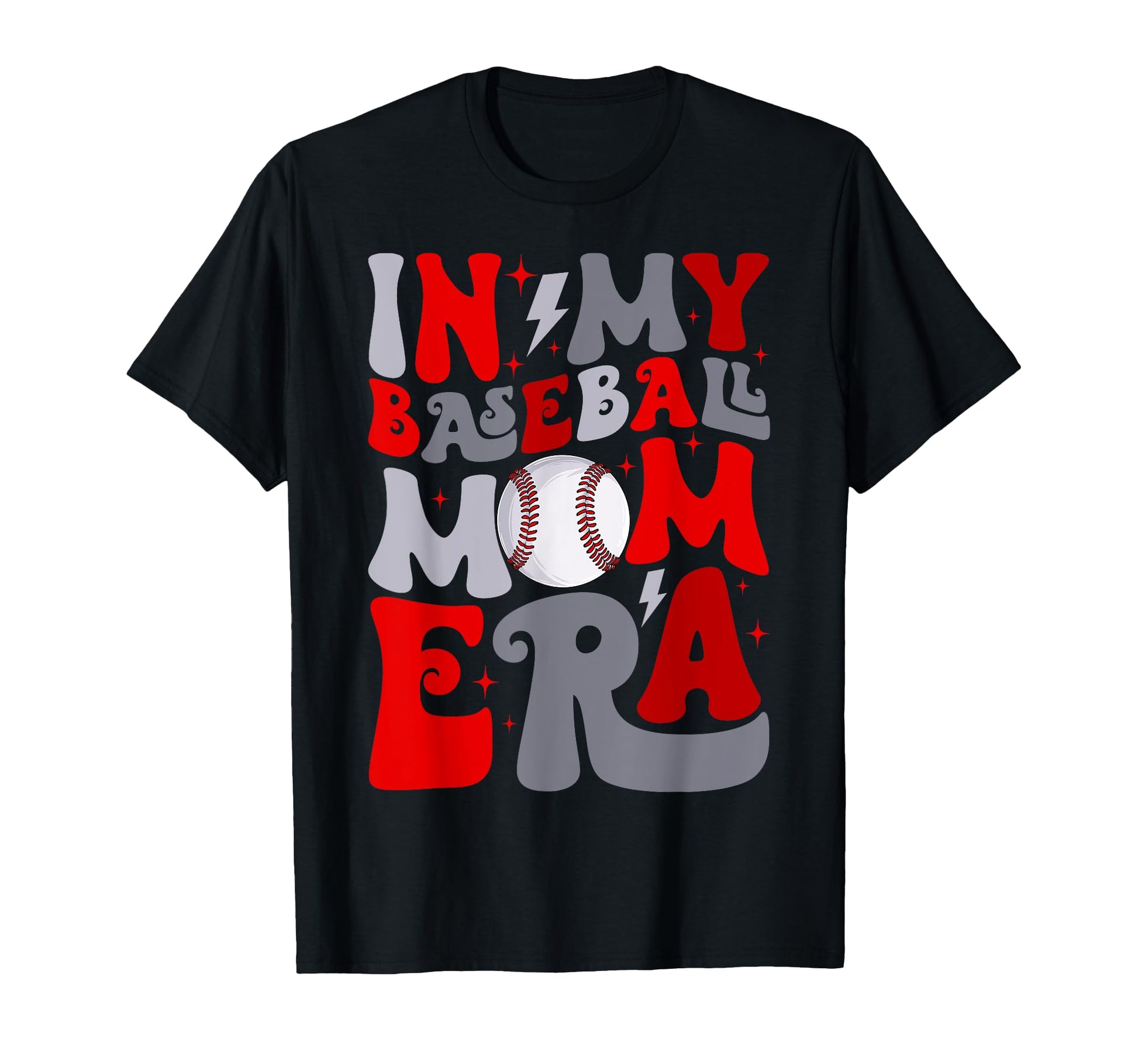 Groovy My Baseball Mom Era Mommy T-Shirt - Aesthetic Graphic for Adults - T-Shirt, Sweatshirt, Hoodie