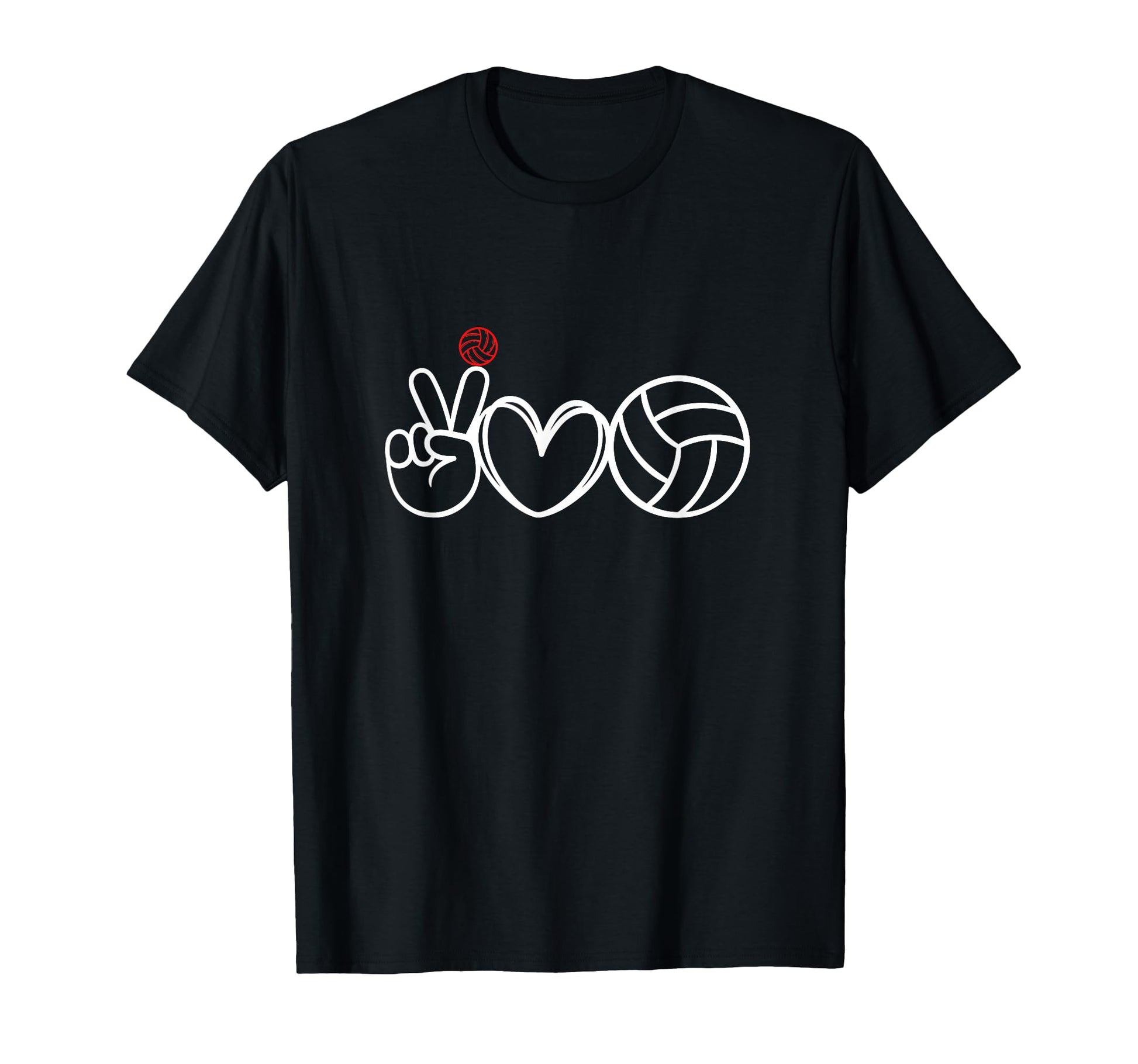 Peace Love Volleyball Player T-Shirt - Fun Novelty Design Unisex - T-Shirt, Sweatshirt, Hoodie