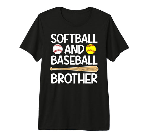 Proud Softball Baseball Brother T-Shirt - Aesthetic Graphic Men Women - T-Shirt, Sweatshirt, Hoodie