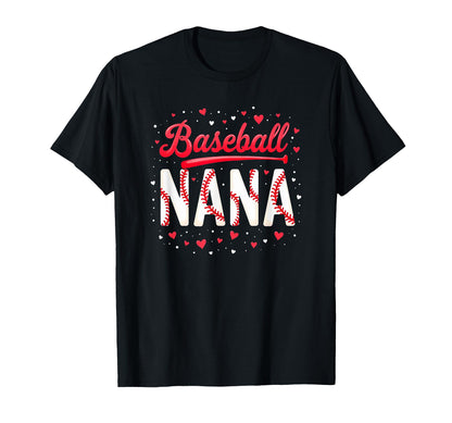 Baseball Nana Grandma Baseball Player T-Shirt - Graphic Print for Adults - T-Shirt, Sweatshirt, Hoodie