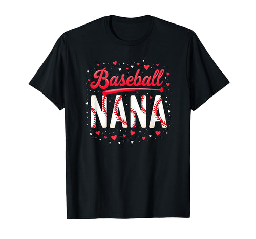 Baseball Nana Grandma Baseball Player T-Shirt - Graphic Print for Adults - T-Shirt, Sweatshirt, Hoodie