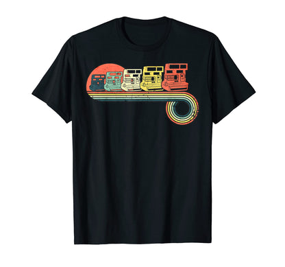 Camera Sunset Rainbow T-Shirt - Aesthetic Graphic Unisex - T-Shirt, Sweatshirt, Hoodie