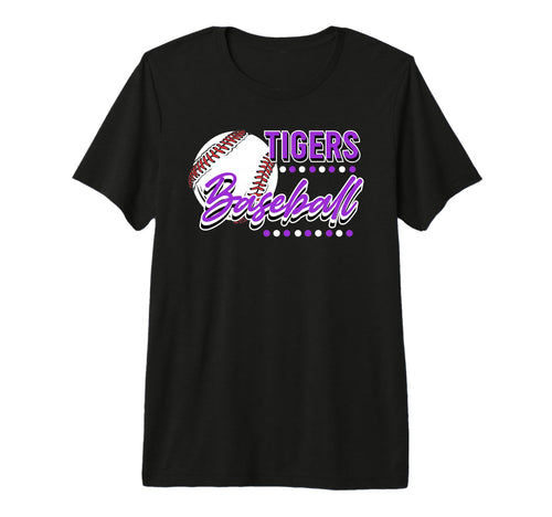 Tigers Baseball Mom Game Day School T-Shirt - Aesthetic Graphic Unisex - T-Shirt, Sweatshirt, Hoodie