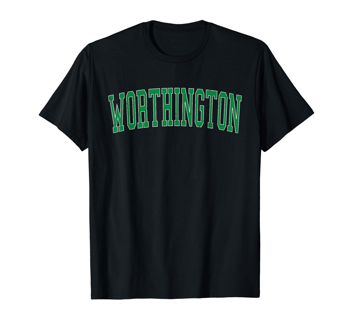 Worthington Oh Distressed Green Varsity T-Shirt - Custom Art Print Unisex - T-Shirt, Sweatshirt, Hoodie