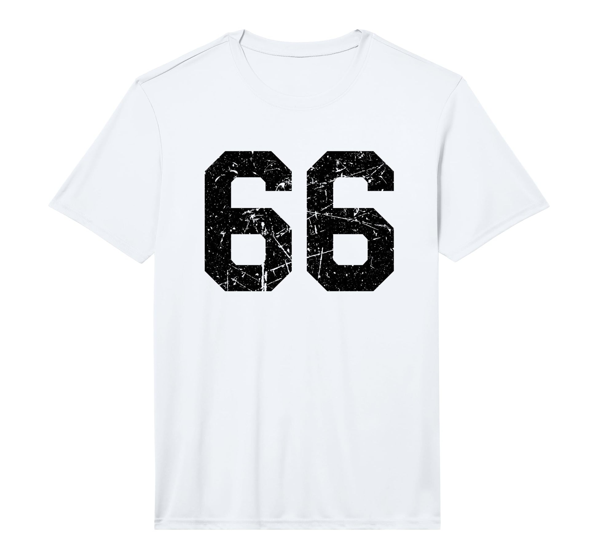 Sports Team Distressed Number 66 T-Shirt - Aesthetic Graphic Unisex - T-Shirt, Sweatshirt, Hoodie