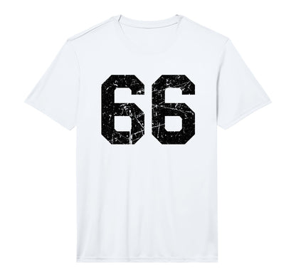 Sports Team Distressed Number 66 T-Shirt - Aesthetic Graphic Unisex - T-Shirt, Sweatshirt, Hoodie
