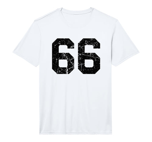 Sports Team Distressed Number 66 T-Shirt - Aesthetic Graphic Unisex - T-Shirt, Sweatshirt, Hoodie