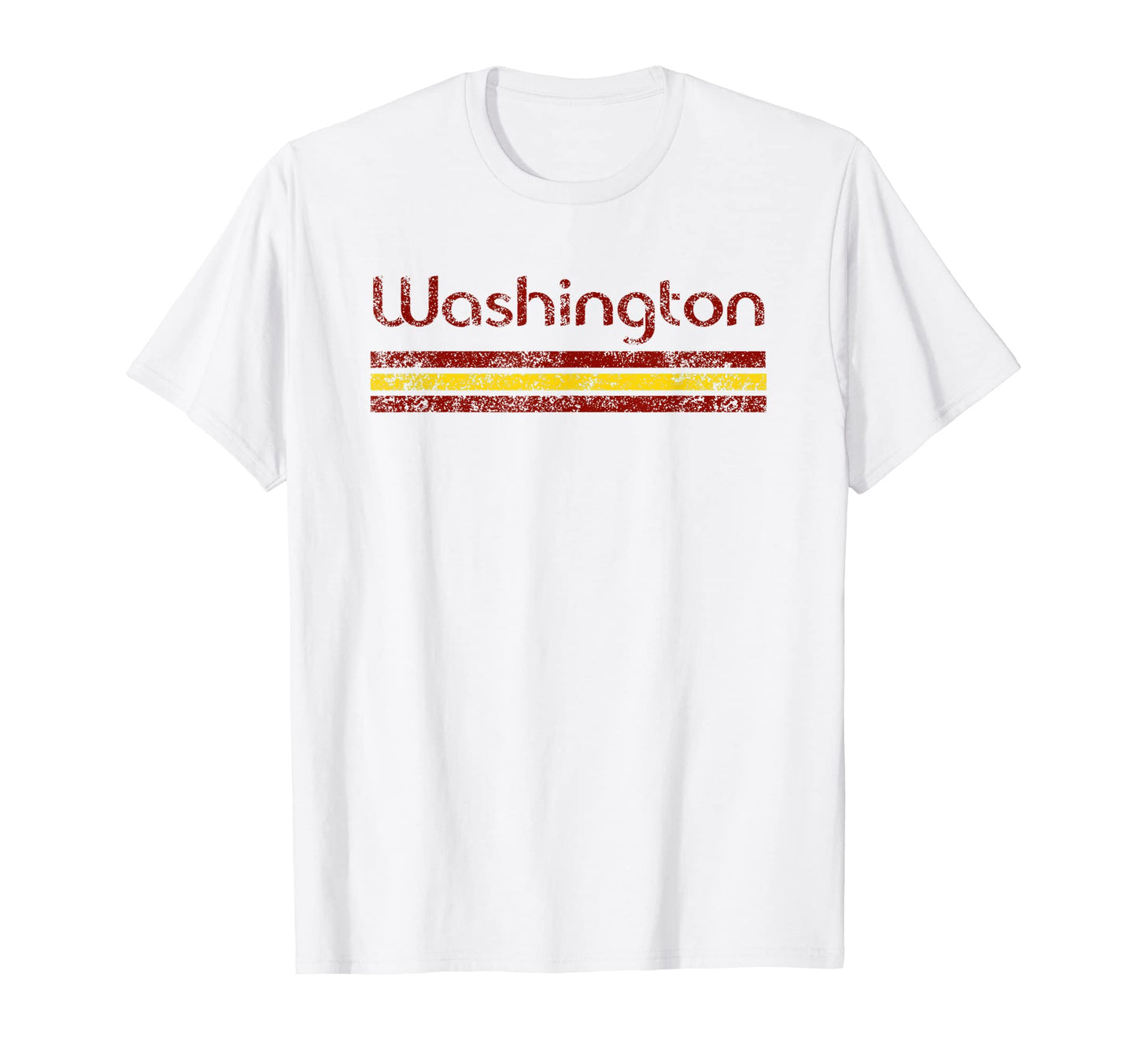 Washington D C Weathered Stripe Throwback T-Shirt - Graphic Print Unisex - T-Shirt, Sweatshirt, Hoodie