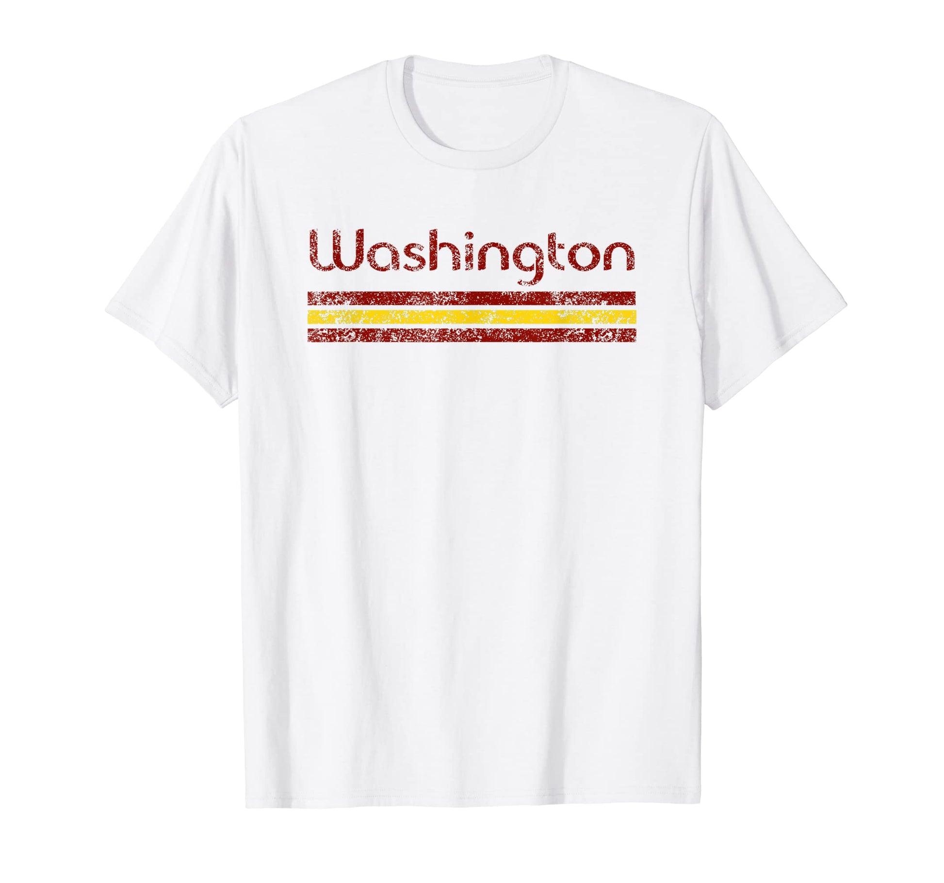 Washington D C Weathered Stripe Throwback T-Shirt - Graphic Print Unisex - T-Shirt, Sweatshirt, Hoodie