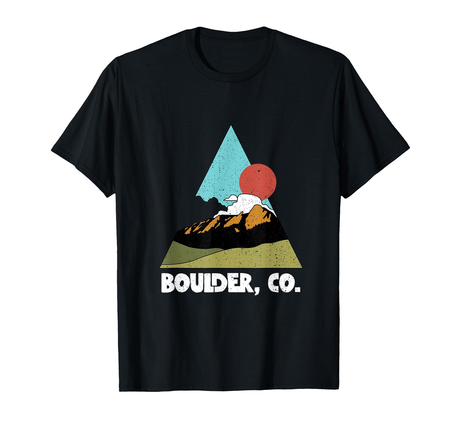 Boulder Colorado Co Mountains T-Shirt - Casual Everyday Wear Men Women - T-Shirt, Sweatshirt, Hoodie