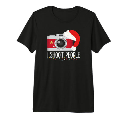 Photographers Funny Lights Santa T-Shirt - Casual Everyday Wear Men Women - T-Shirt, Sweatshirt, Hoodie