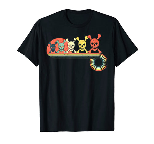 Skull Bones Sunset Rainbow T-Shirt - Unique Graphic Unisex - T-Shirt, Sweatshirt, Hoodie