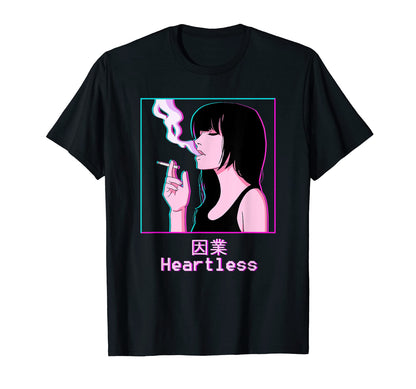 Japanese Aesthetic Vaporwave Sad Anime T-Shirt - Minimalist Print Men Women - T-Shirt, Sweatshirt, Hoodie