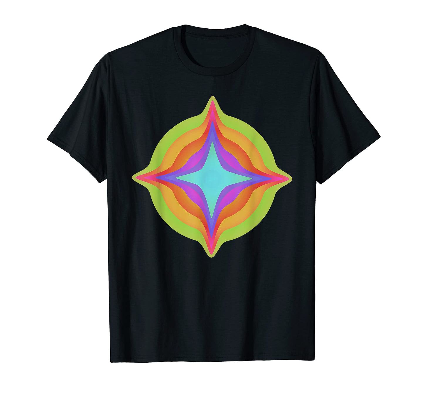 Drippy Weird Star Trippy Glitch T-Shirt - Streetwear Style for Adults - T-Shirt, Sweatshirt, Hoodie