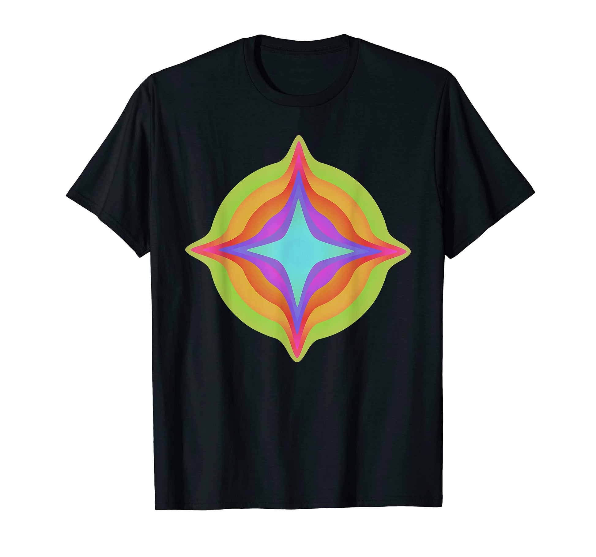 Drippy Weird Star Trippy Glitch T-Shirt - Streetwear Style for Adults - T-Shirt, Sweatshirt, Hoodie