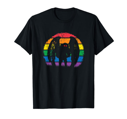 Mothman Rainbow Colorful Cryptid T-Shirt - Aesthetic Graphic Men Women - T-Shirt, Sweatshirt, Hoodie