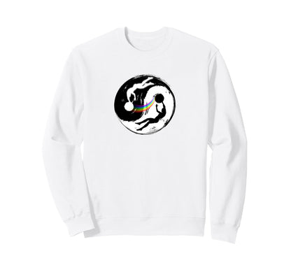 Spiritual Yin Yang Rainbow Balance Sweatshirt - Graphic Print Men Women - T-Shirt, Sweatshirt, Hoodie