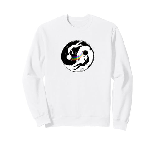 Spiritual Yin Yang Rainbow Balance Sweatshirt - Graphic Print Men Women - T-Shirt, Sweatshirt, Hoodie