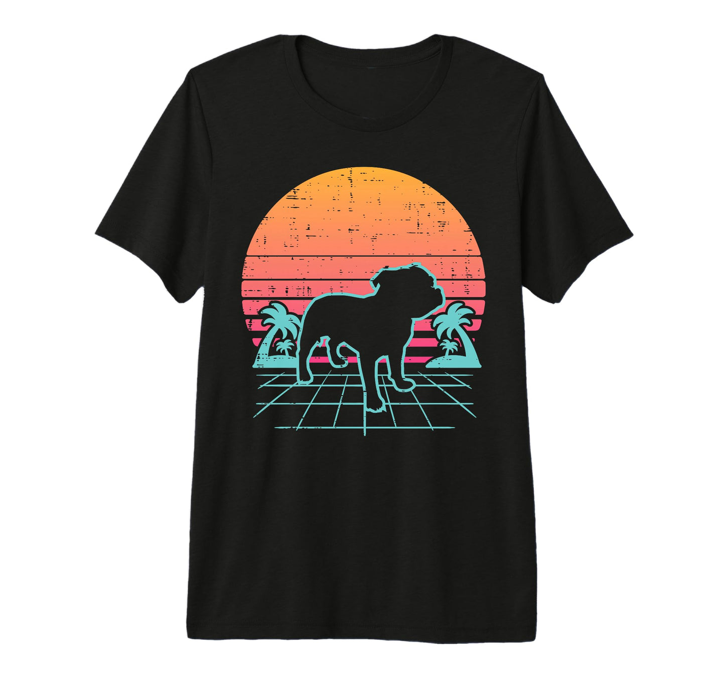 Pitbull Vaporwave Aesthetic Japanese Dog T-Shirt - Trendy Graphic Unisex - T-Shirt, Sweatshirt, Hoodie