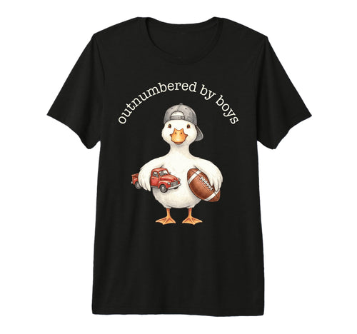 Outnumbered Duckling Toy Truck Football T-Shirt - Graphic Print Men Women - T-Shirt, Sweatshirt, Hoodie