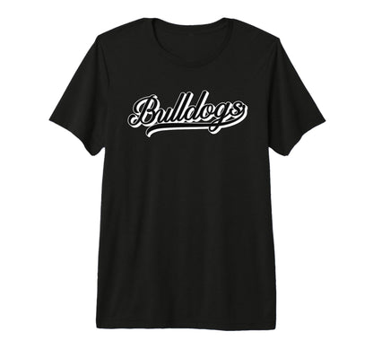 Bulldogs Baseball Bulldog Mascot T-Shirt - Casual Everyday Wear Men Women - T-Shirt, Sweatshirt, Hoodie