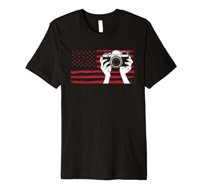 Funny Photography Photographer Camera Usa T-Shirt - Novelty Apparel Unisex - T-Shirt, Sweatshirt, Hoodie