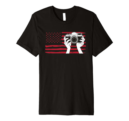 Funny Photography Photographer Camera Usa T-Shirt - Novelty Apparel Unisex - T-Shirt, Sweatshirt, Hoodie