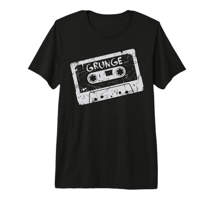 Grunge Cassette Tape Throwback Tri T-Shirt - Aesthetic Graphic Men Women - T-Shirt, Sweatshirt, Hoodie