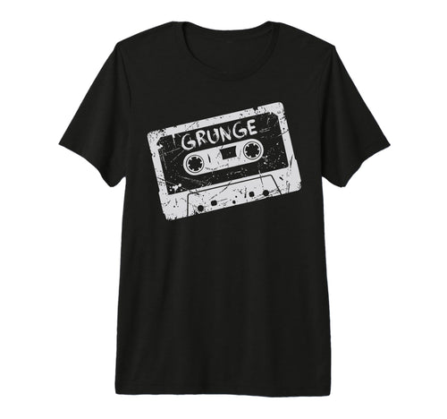Grunge Cassette Tape Throwback Tri T-Shirt - Aesthetic Graphic Men Women - T-Shirt, Sweatshirt, Hoodie